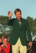Description: The highlights of Ben Crenshaw's golf collection may be the two green jackets he earned for winning the Masters.